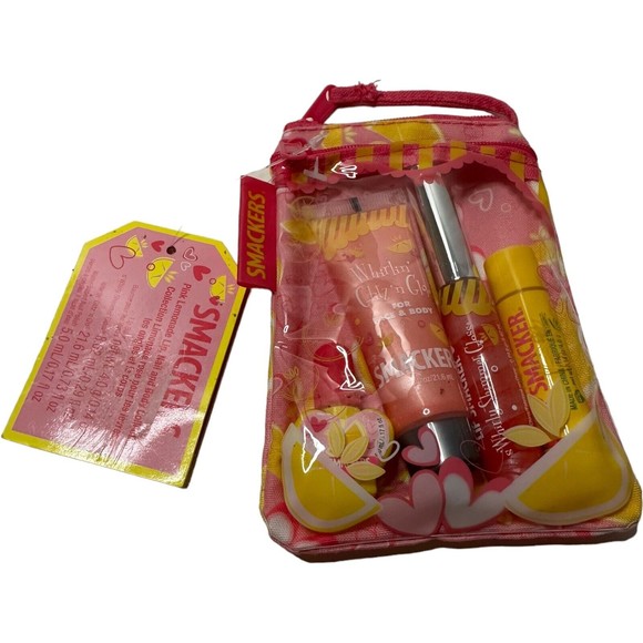 Lip Smacker Glam Bag Pink Lemonade SEALED chapstick, Lip Gloss, Glow, Polish - Picture 2 of 15